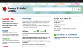 What Europepmc.org website looked like in 2015 (8 years ago)