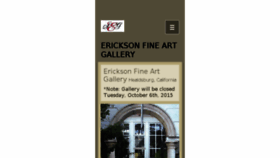 What Ericksonfineartgallery.com website looked like in 2015 (8 years ago)