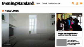What Eveningstandard.co.uk website looked like in 2015 (8 years ago)