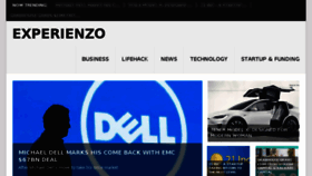 What Experienzo.com website looked like in 2015 (8 years ago)