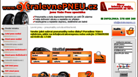 What Extralevne-pneu.cz website looked like in 2015 (8 years ago)