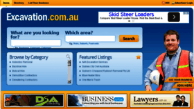 What Excavation.com.au website looked like in 2015 (8 years ago)