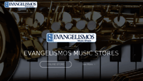 What Evangelismosmusic.com website looked like in 2015 (8 years ago)