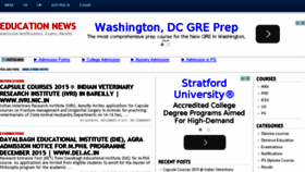 What Edunews.co.in website looked like in 2015 (8 years ago)