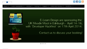 What E-learndesign.co.uk website looked like in 2015 (8 years ago)