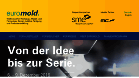 What Euromold.com website looked like in 2015 (8 years ago)