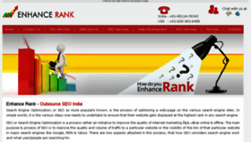 What Enhancerank.com website looked like in 2015 (8 years ago)