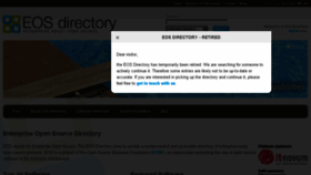 What Eosdirectory.com website looked like in 2015 (8 years ago)