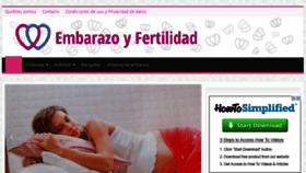 What Embarazoyfertilidad.com website looked like in 2015 (8 years ago)