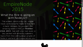 What Empirenode.org website looked like in 2015 (10 years ago)