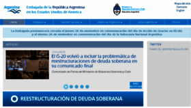 What Embassyofargentina.us website looked like in 2015 (8 years ago)