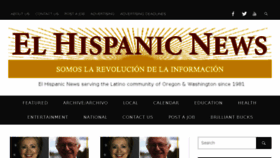 What Elhispanicnews.com website looked like in 2015 (8 years ago)