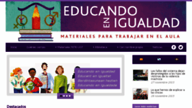 What Educandoenigualdad.com website looked like in 2015 (8 years ago)