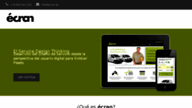 What Ecran.es website looked like in 2015 (8 years ago)