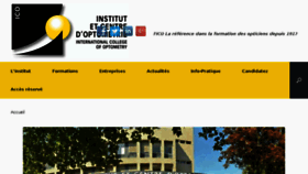 What Ecole-optometrie.com website looked like in 2015 (8 years ago)