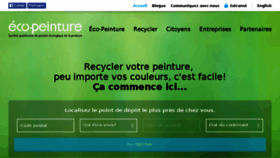 What Ecopeinture.ca website looked like in 2015 (8 years ago)
