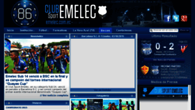 What Emelec.com.ec website looked like in 2015 (8 years ago)
