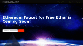 What Ethereumfaucet.org website looked like in 2015 (8 years ago)