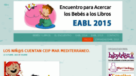 What Encuentrobebesylibros.org website looked like in 2015 (8 years ago)