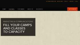 What Ecamp.net website looked like in 2015 (8 years ago)