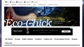 What Eco-chick.com website looked like in 2015 (8 years ago)