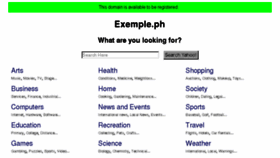 What Exemple.ph website looked like in 2015 (8 years ago)