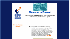 What Edumail.seattleschools.org website looked like in 2015 (8 years ago)