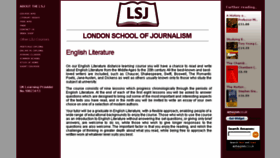 What English-literature.org website looked like in 2015 (8 years ago)