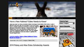 What Estes4me.com website looked like in 2015 (8 years ago)