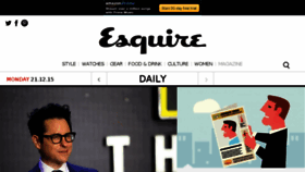 What Esquire.co.uk website looked like in 2015 (8 years ago)
