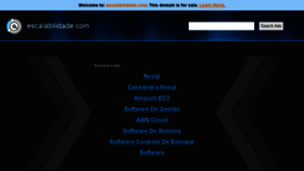 What Escalabilidade.com website looked like in 2015 (8 years ago)