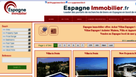 What Espagneimmobilier.fr website looked like in 2015 (8 years ago)