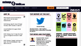 What Exchange4media.mobi website looked like in 2015 (8 years ago)