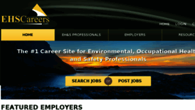 What Ehscareers.com website looked like in 2015 (8 years ago)