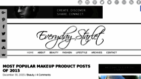 What Everydaystarlet.com website looked like in 2016 (8 years ago)