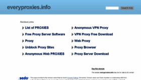 What Everyproxies.info website looked like in 2016 (9 years ago)