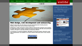 What Enlite.co.uk website looked like in 2016 (10 years ago)