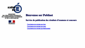 What E-resultats.ac-nice.fr website looked like in 2016 (8 years ago)