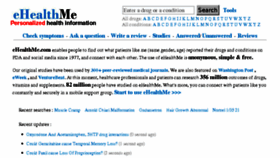 What Ehealthme.com website looked like in 2016 (8 years ago)