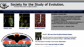 What Evolutionsociety.org website looked like in 2016 (8 years ago)