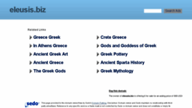 What Eleusis.biz website looked like in 2016 (8 years ago)