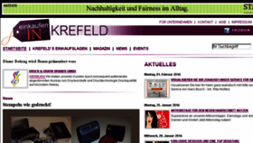 What Einkaufen-in-krefeld.de website looked like in 2016 (8 years ago)