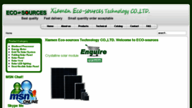What Eco-sources.com website looked like in 2016 (8 years ago)