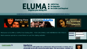 What Eluma.com website looked like in 2016 (8 years ago)