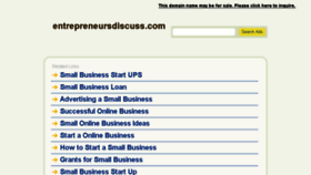 What Entrepreneursdiscuss.com website looked like in 2016 (8 years ago)