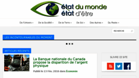 What Etat-du-monde-etat-d-etre.net website looked like in 2016 (8 years ago)