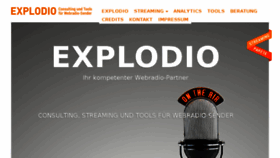What Explodio.com website looked like in 2016 (8 years ago)