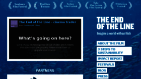 What Endoftheline.com website looked like in 2016 (8 years ago)
