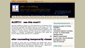 What Ellercounseling.com website looked like in 2016 (8 years ago)