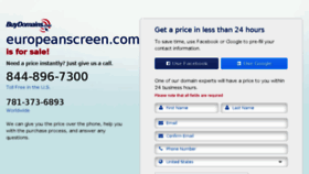 What Europeanscreen.com website looked like in 2016 (8 years ago)